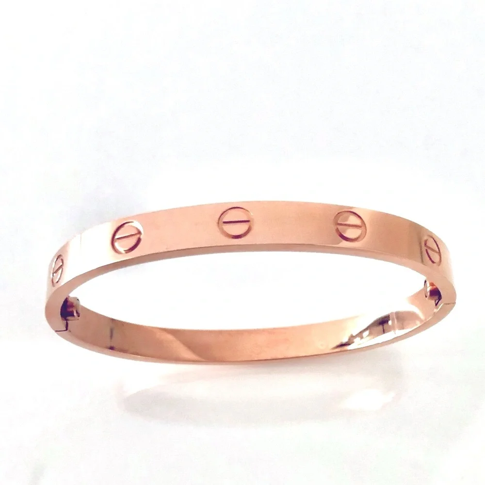 Rose Gold Screw Classic Model Bracelet